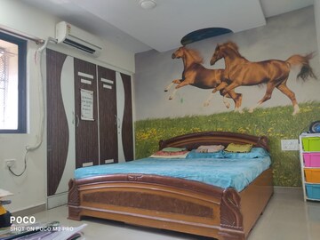 Bedroom in 3 BHK Apartment at Neelsidhi Neelkanth Valley, Dhokali – for Sale