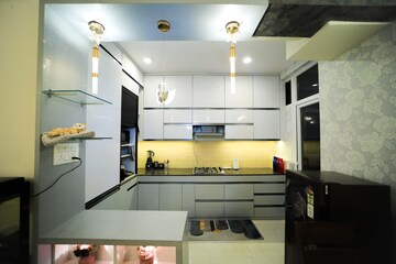 Kitchen in 3 BHK Apartment at Gomti Nagar – for Rent