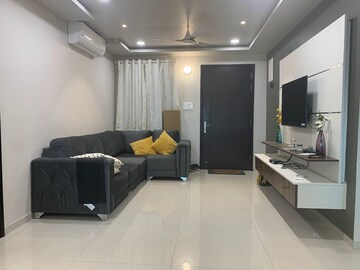 Living Room in 3 BHK Apartment at Rajapushpa Atria, Gachibowli – for Sale