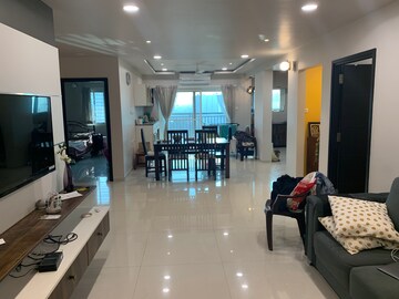 Living Room in 3 BHK Apartment at Rajapushpa Atria, Gachibowli – for Sale