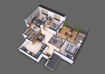 Master Plan in 3 BHK Apartment at Sankalp Alyssum, Dudulgaon – for Sale