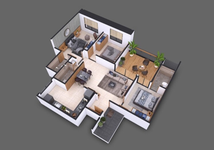 undefined, sankalp-alyssum 3 Bedroom 978 Sq.Ft. Apartment In Dudulgaon Pune 8173281