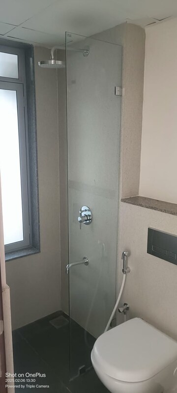 Bathroom in 3 BHK Apartment at Piramal Vaikunth, Balkum Pada – for Rent
