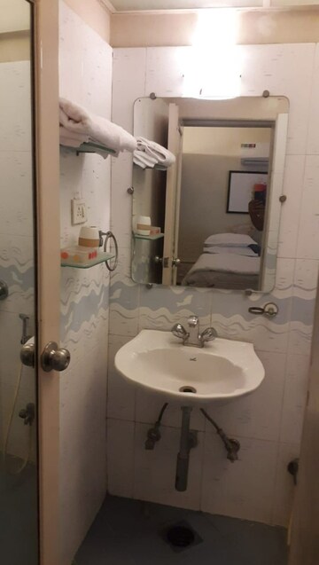 Bathroom in 3 BHK Apartment at Goel Ganga Nebula, Viman Nagar – for Rent