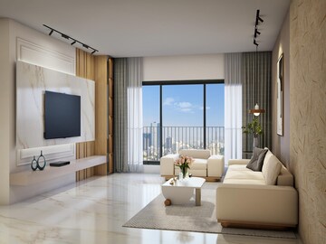Living Room in 1 BHK Apartment at Raj Imperia, Malad West – for Sale