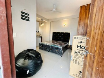 Living Room in 1 RK Penthouse at Saket – for Rent