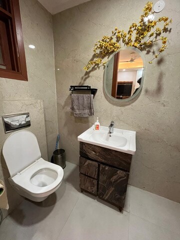 Bathroom in 2 BHK Builder Floor at Saket – for Rent