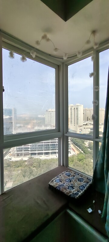 Balcony in 3 BHK Apartment at Bhartiya City Nikoo Homes II, Thanisandra Main Road – for Rent