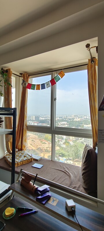 Bedroom in 3 BHK Apartment at Bhartiya City Nikoo Homes II, Thanisandra Main Road – for Rent