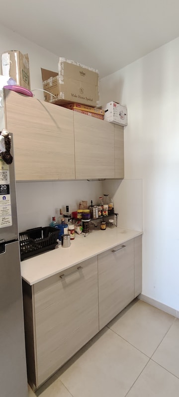 Kitchen in 3 BHK Apartment at Bhartiya City Nikoo Homes II, Thanisandra Main Road – for Rent
