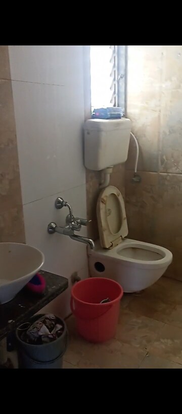 Bathroom in 1 BHK Apartment at Veena Dynasty, Vasai East – for Rent