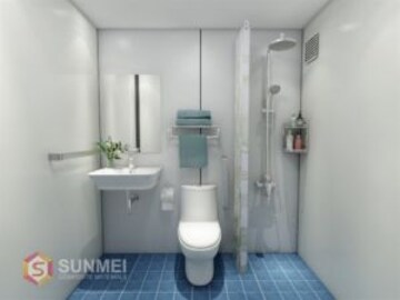 Bathroom in 3 BHK Builder Floor at Ashok Vihar – for Sale