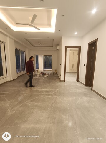 Staircase in 3 BHK Builder Floor at Shivalik Colony – for Sale