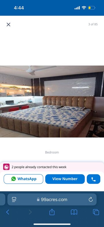 Bedroom in 2 BHK Apartment at Windlass River Valley, Harrawala – for Sale