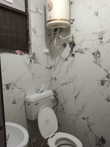 Bathroom in 1 BHK Builder Floor at Paryavaran Complex – for Rent