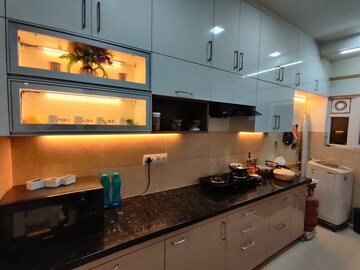Kitchen in 2 BHK Apartment at Prestige High Fields, Gachibowli – for Rent