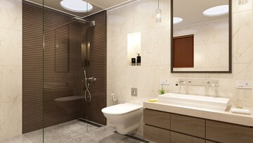 Bathroom in 2 BHK Apartment at Ganga Arcadia, Kharadi – for Rent