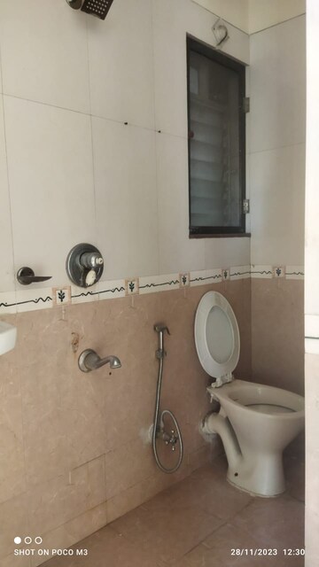 Bathroom in 3 BHK Apartment at Tharwani Heritage, Kharghar Sector 7 – for Rent