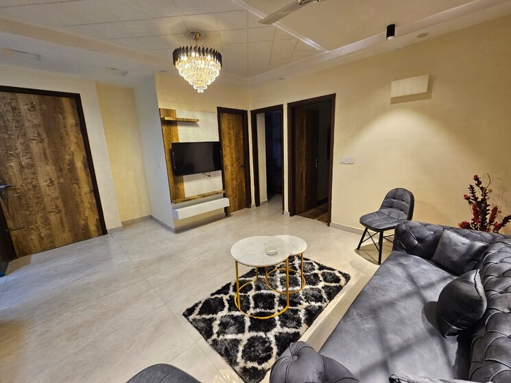 Living Room, bliss-orra 3 Bedroom 1900 Sq.Ft. Apartment In Ambala Highway Zirakpur 8174955