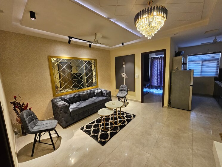 Living Room, bliss-orra 3 Bedroom 1900 Sq.Ft. Apartment In Ambala Highway Zirakpur 8174955