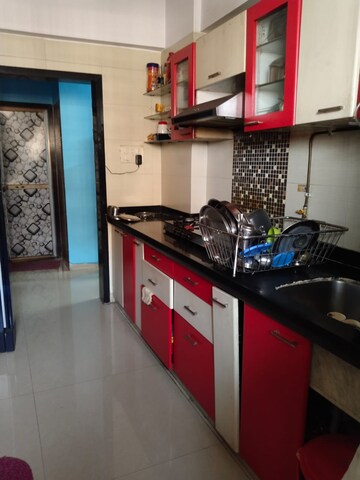 Kitchen in 2 BHK Apartment at Ravechi Heights, Kharghar – for Rent