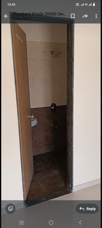 Bathroom in 2 BHK Apartment at Rohit Aloha, Wakad – for Rent