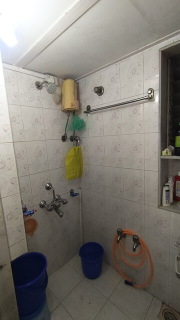 Bathroom in 1 BHK Apartment at Gokuldham CHS Goregaon, Goregaon East – for Rent