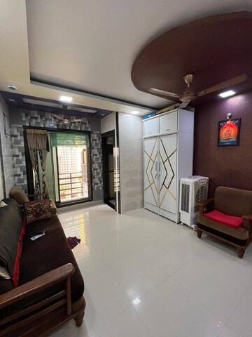 Living Room in 1 BHK Apartment at Royce Paradise, Kalyan West – for Rent