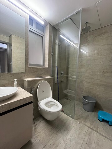 Bathroom in 4 BHK Apartment at Oberoi Sky City, Borivali East – for Rent