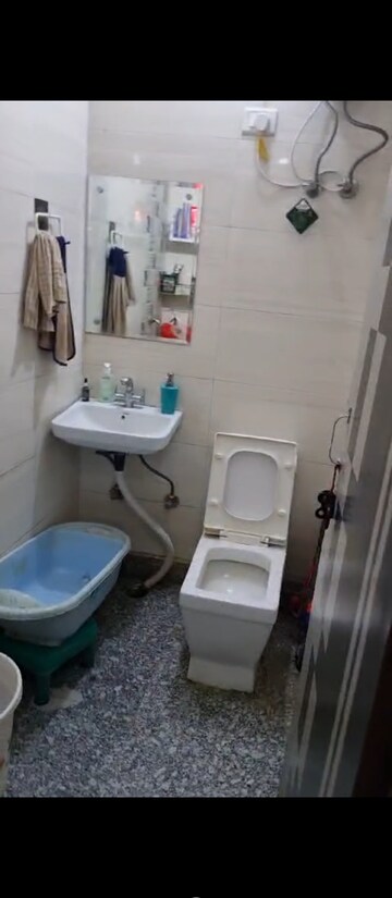Bathroom in 2 BHK Builder Floor at Mehrauli – for Rent