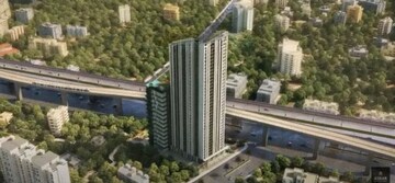 1 BHK Apartment – Exterior View View at Ashar Axis, Majiwada - for Rent