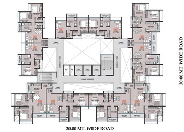 Floor Plan in 2 BHK Apartment at Kasturi Regius, Kharghar Sector 13 – for Sale