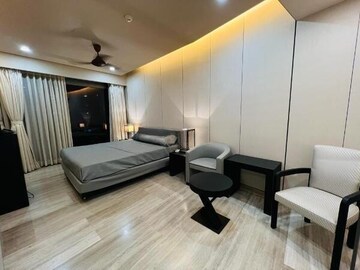 Living Room in 3 BHK Apartment at Lodha World Crest, Worli – for Rent