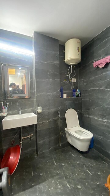 Bathroom in 2 BHK Builder Floor at Freedom Fighters Enclave – for Rent
