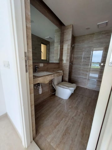 Bathroom in 3 BHK Apartment at Hiranandani Eagleridge Wing A, Ghodbunder Road – for Rent