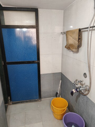 Bathroom in 1 BHK Apartment at Shubharambh Complex, Manpada – for Rent