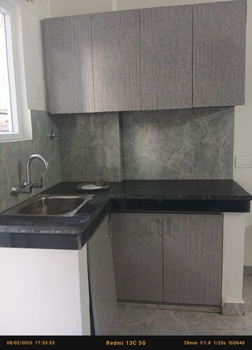 Kitchen in 1 RK Independent House at Unitech Arcadia, South City 2 – for Rent