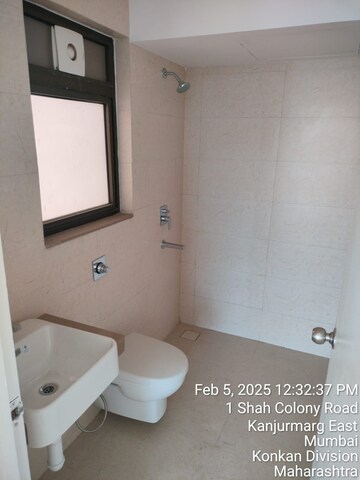 Bathroom in 3 BHK Builder Floor at Runwal Bliss, Kanjurmarg East – for Sale