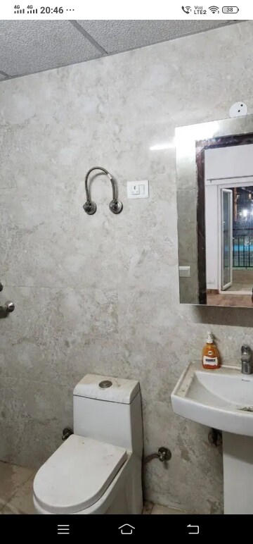 Bathroom in 2 BHK Apartment at Sector 16c Greater Noida – for Rent