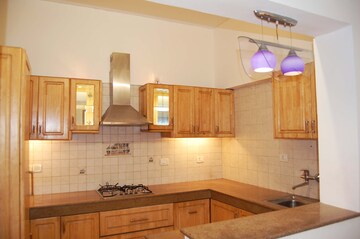 Kitchen in 3 BHK Apartment at Jor Bagh – for Rent