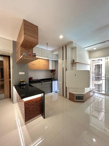Living Room in 1.5 BHK Apartment at Marathon Nexzone, New Panvel – for Sale