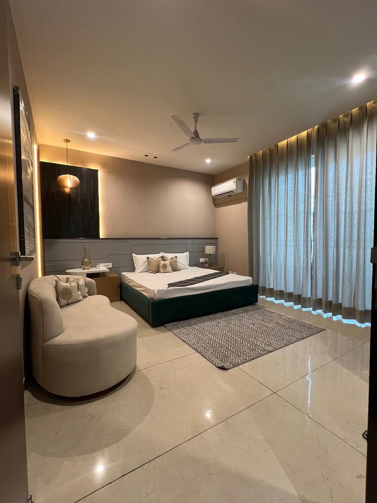 Living Room, maya-green-lotus-utsav 3 Bedroom 2100 Sq.Ft. Apartment In International Airport Road Zirakpur 8177426