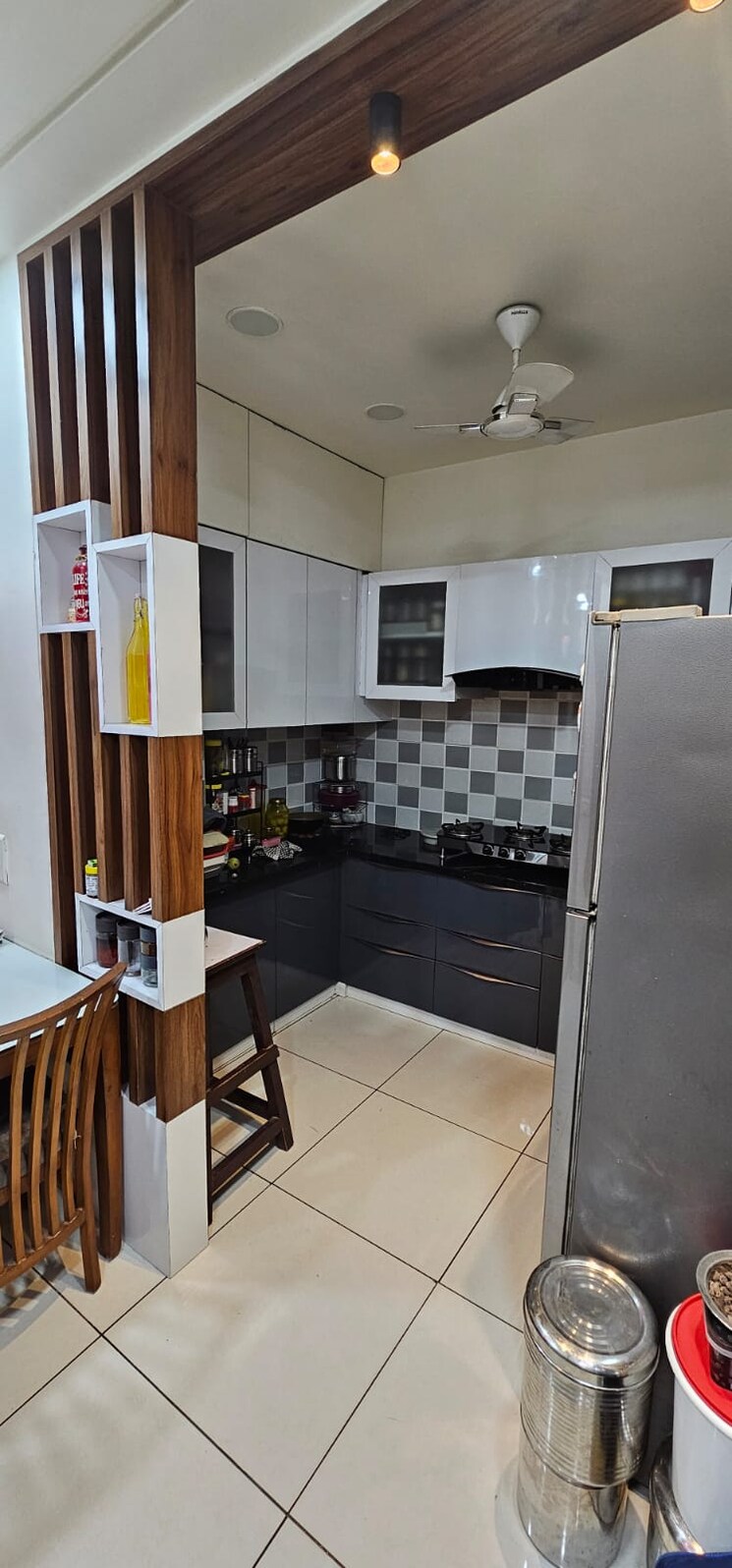 Kitchen, sahaj-solarium 3 Bedroom 900 Sq.Ft. Apartment In Vasna Ahmedabad 8177447