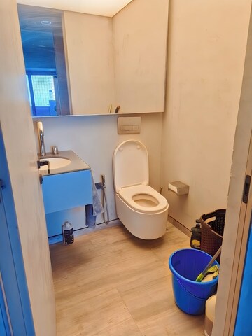 Bathroom in 3 BHK Apartment at Lodha World Crest, Worli – for Rent