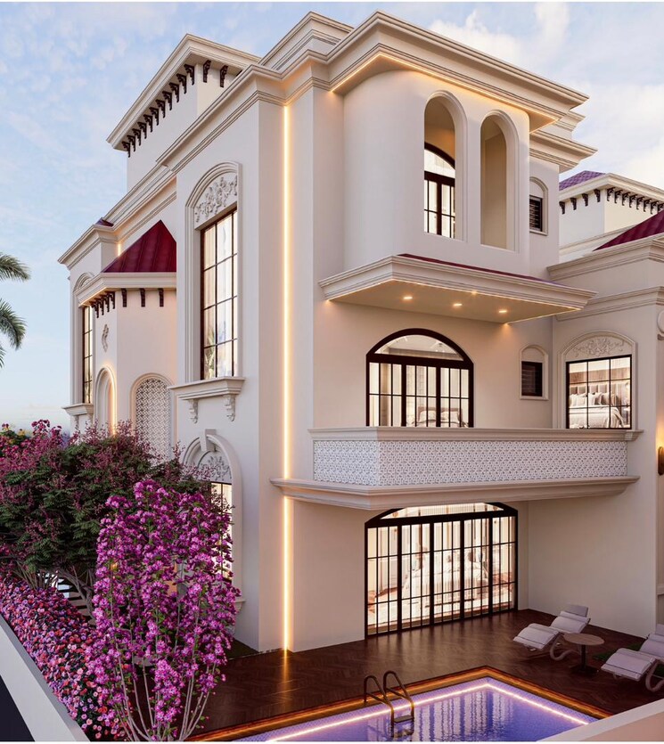Exterior View, gomti nagar 6+ Bedroom 4450 Sq.Ft. Villa In Gomti Nagar Lucknow 8177523