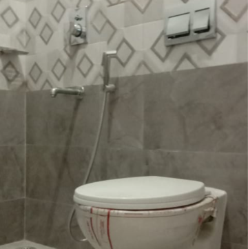 Bathroom in 2 BHK Builder Floor at Bhalswa – for Rent