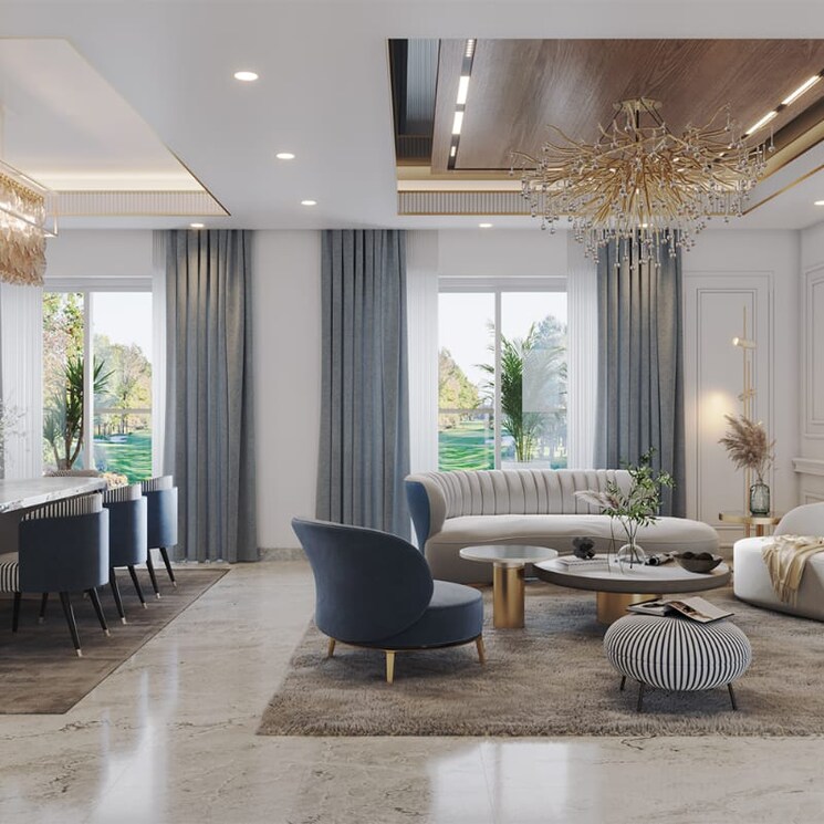 Living Room, rishita-manhattan 2 Bedroom 1099 Sq.Ft. Apartment In Sarsawan Lucknow 8177731