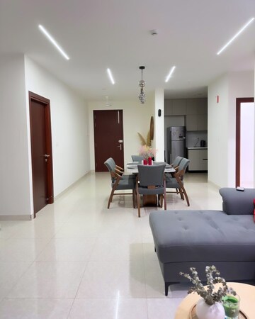 Living Room in 3.5 BHK Apartment at Prestige High Fields Gachibowli, Gachibowli – for Sale