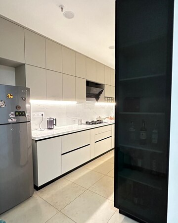 Kitchen in 3.5 BHK Apartment at Prestige High Fields Gachibowli, Gachibowli – for Sale