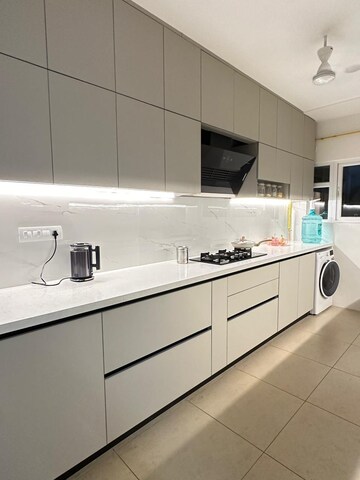 Kitchen in 3.5 BHK Apartment at Prestige High Fields Gachibowli, Gachibowli – for Sale